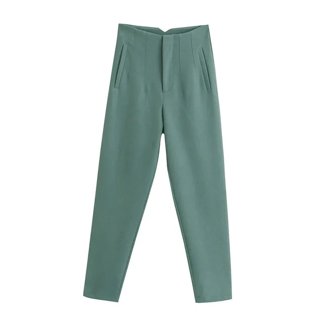 Pantalon taille haute élégant – Coupe droite et confortable - Image 5