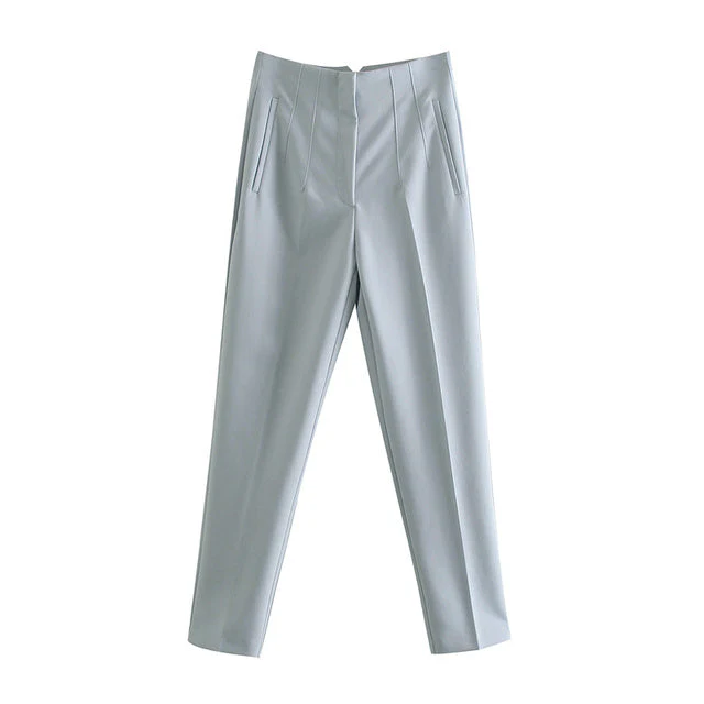 Pantalon taille haute élégant – Coupe droite et confortable - Image 6