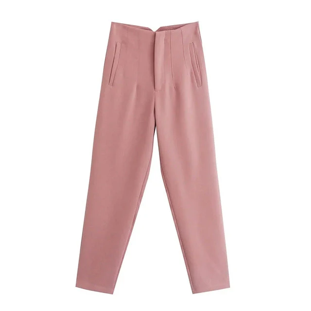 Pantalon taille haute élégant – Coupe droite et confortable - Image 7