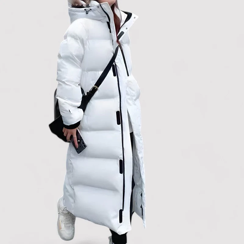 Parka Femme Noire à Capuche – Veste Longue Imperméable d’Hiver - Image 4