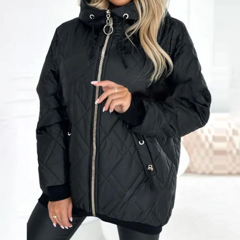 Parka Femme Stylée à Capuche et Fermeture Éclair – Veste Confortable - Image 3