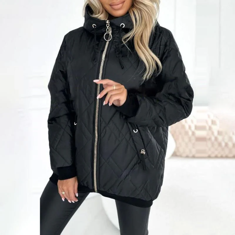 Parka Femme Stylée à Capuche et Fermeture Éclair – Veste Confortable - Image 4