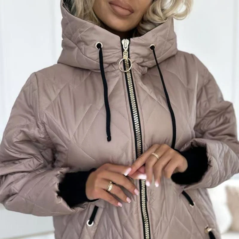 Parka Femme Stylée à Capuche et Fermeture Éclair – Veste Confortable - Image 5