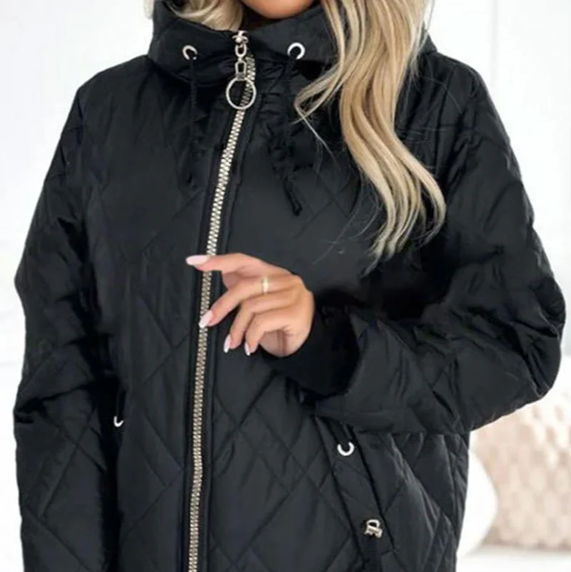 Parka Femme Stylée à Capuche et Fermeture Éclair – Veste Confortable - Image 7