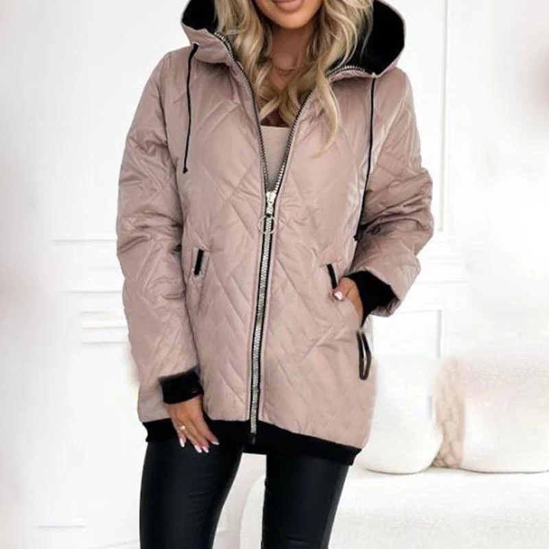 Parka Femme Stylée à Capuche et Fermeture Éclair – Veste Confortable - Image 9