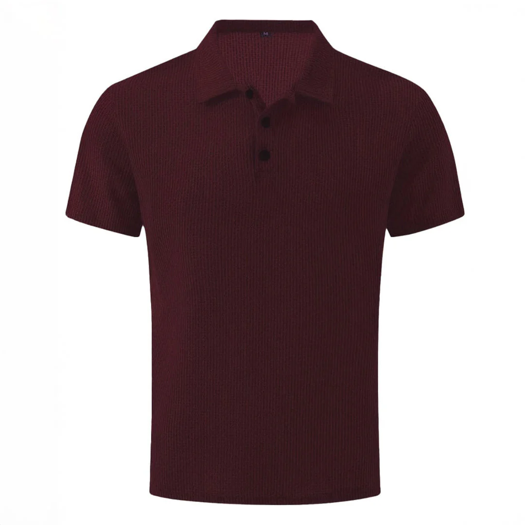 Polo Homme Décontracté Ultra-Doux Extensible – Top Tricot à Manches Courtes Confort - Image 31