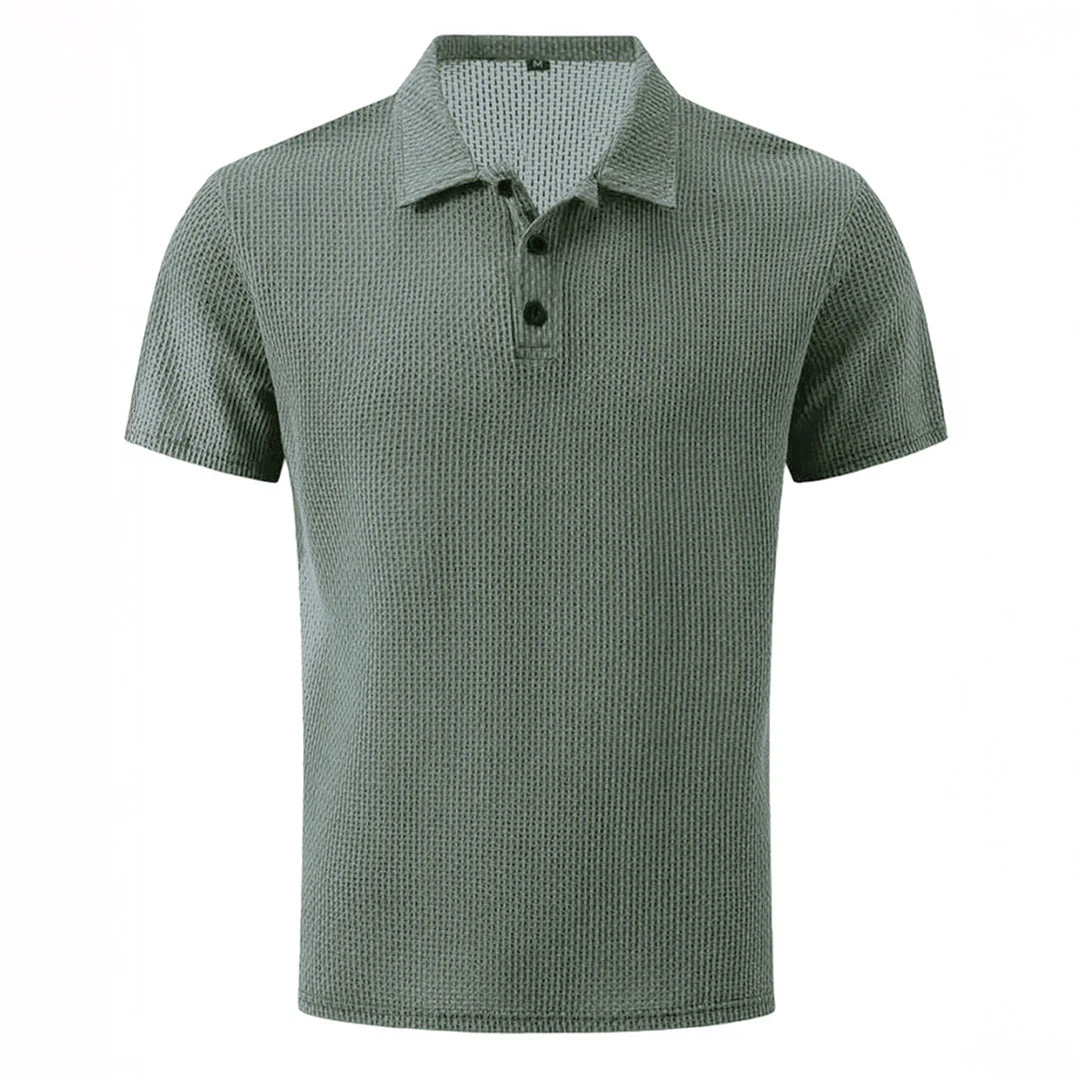 Polo Homme Décontracté Ultra-Doux Extensible – Top Tricot à Manches Courtes Confort - Image 34