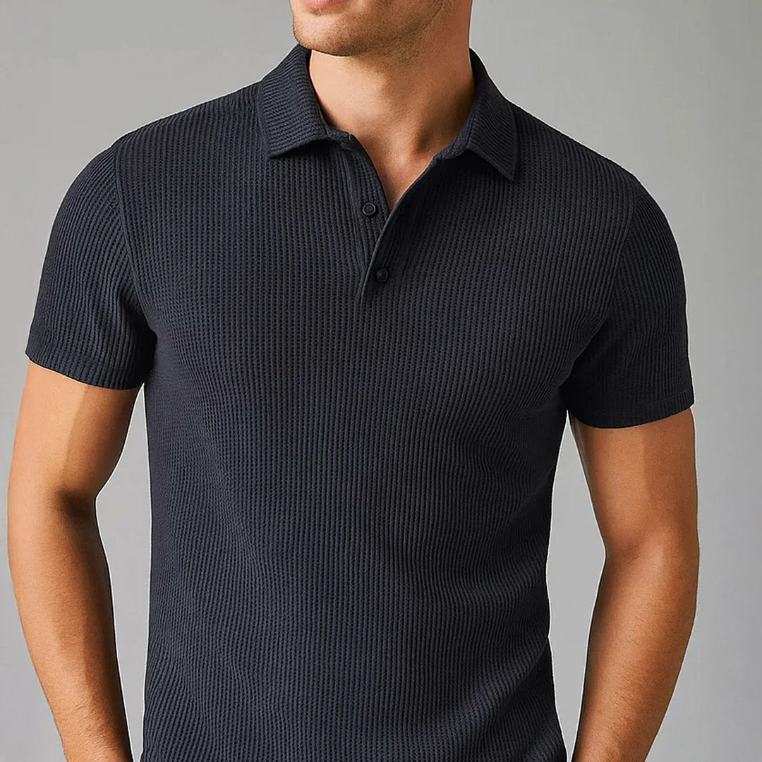 Polo Homme Décontracté Ultra-Doux Extensible – Top Tricot à Manches Courtes Confort - Image 4