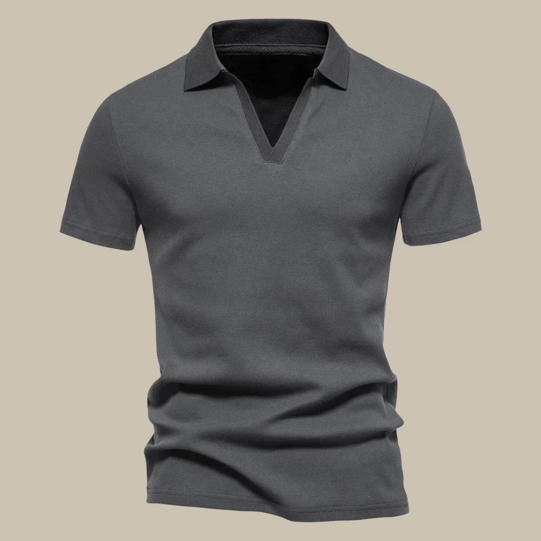 Polo Premium en Laine Mérinos | Polo Homme Manches Courtes pour le Printemps - Image 3