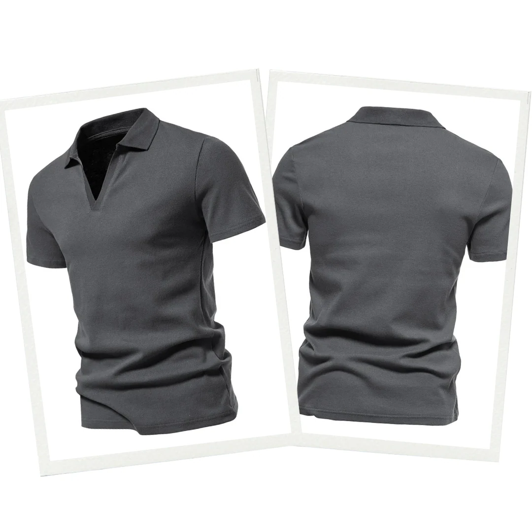 Polo Premium en Laine Mérinos | Polo Homme Manches Courtes pour le Printemps - Image 7