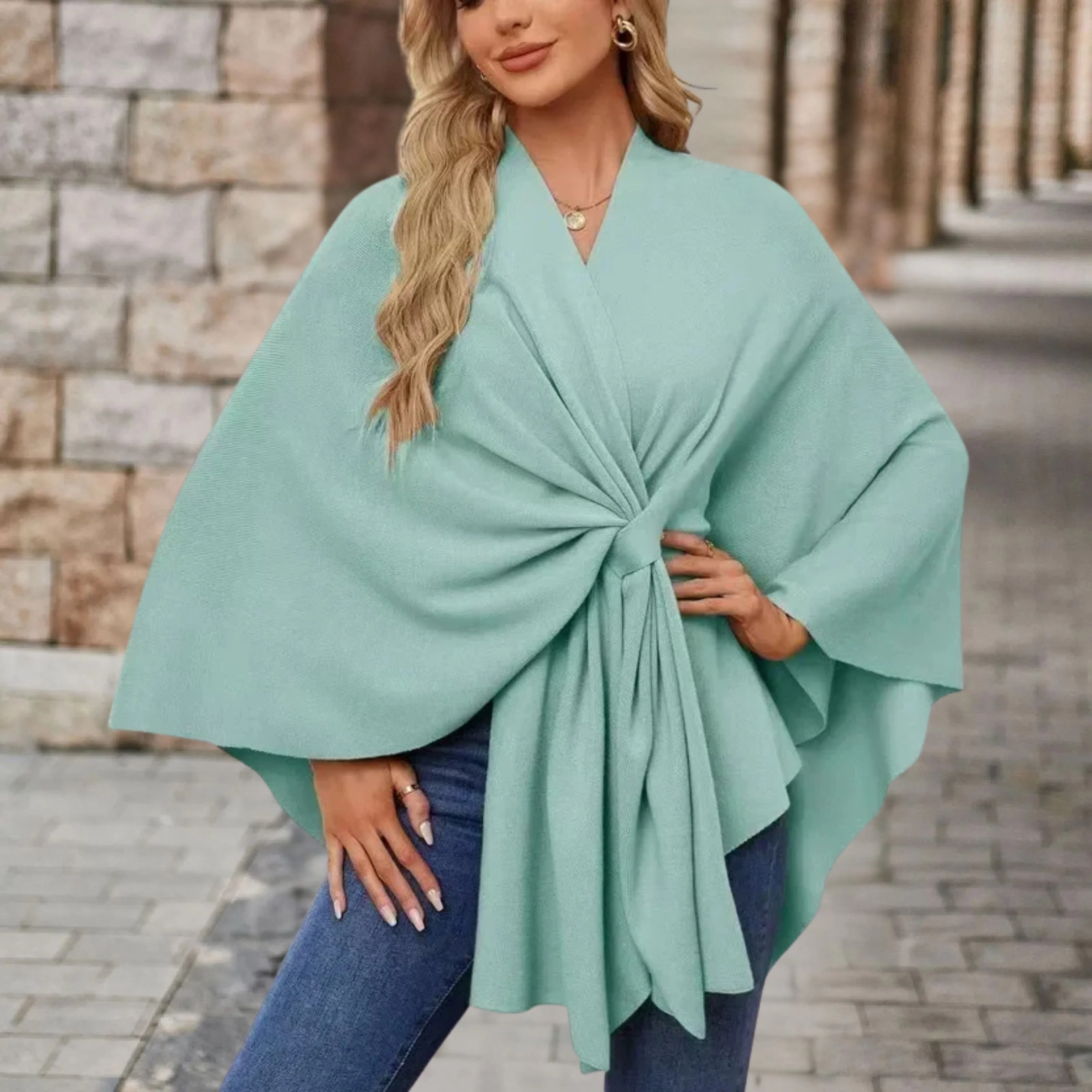 Poncho Chic Élégant pour Femme - Image 4