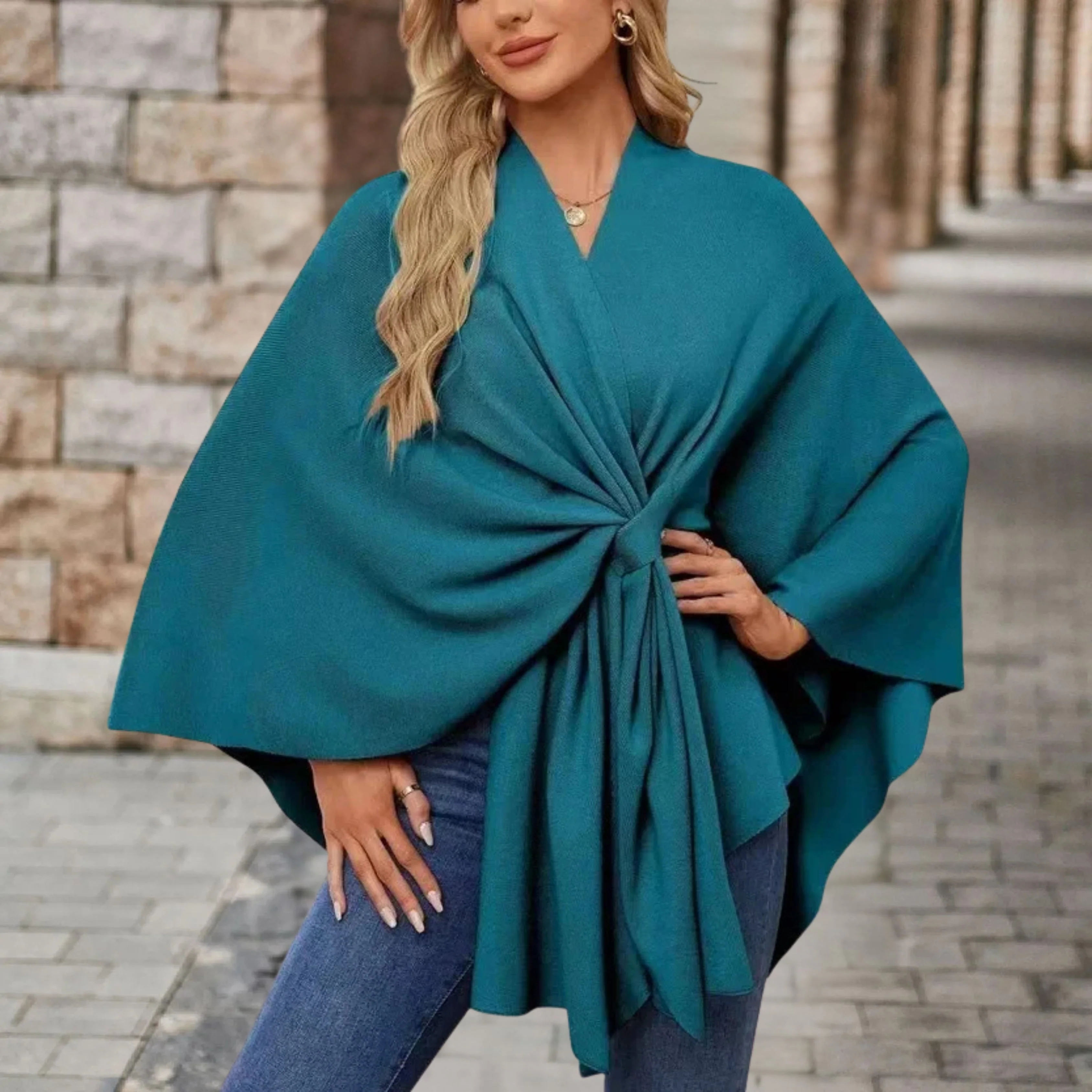Poncho Chic Élégant pour Femme - Image 5