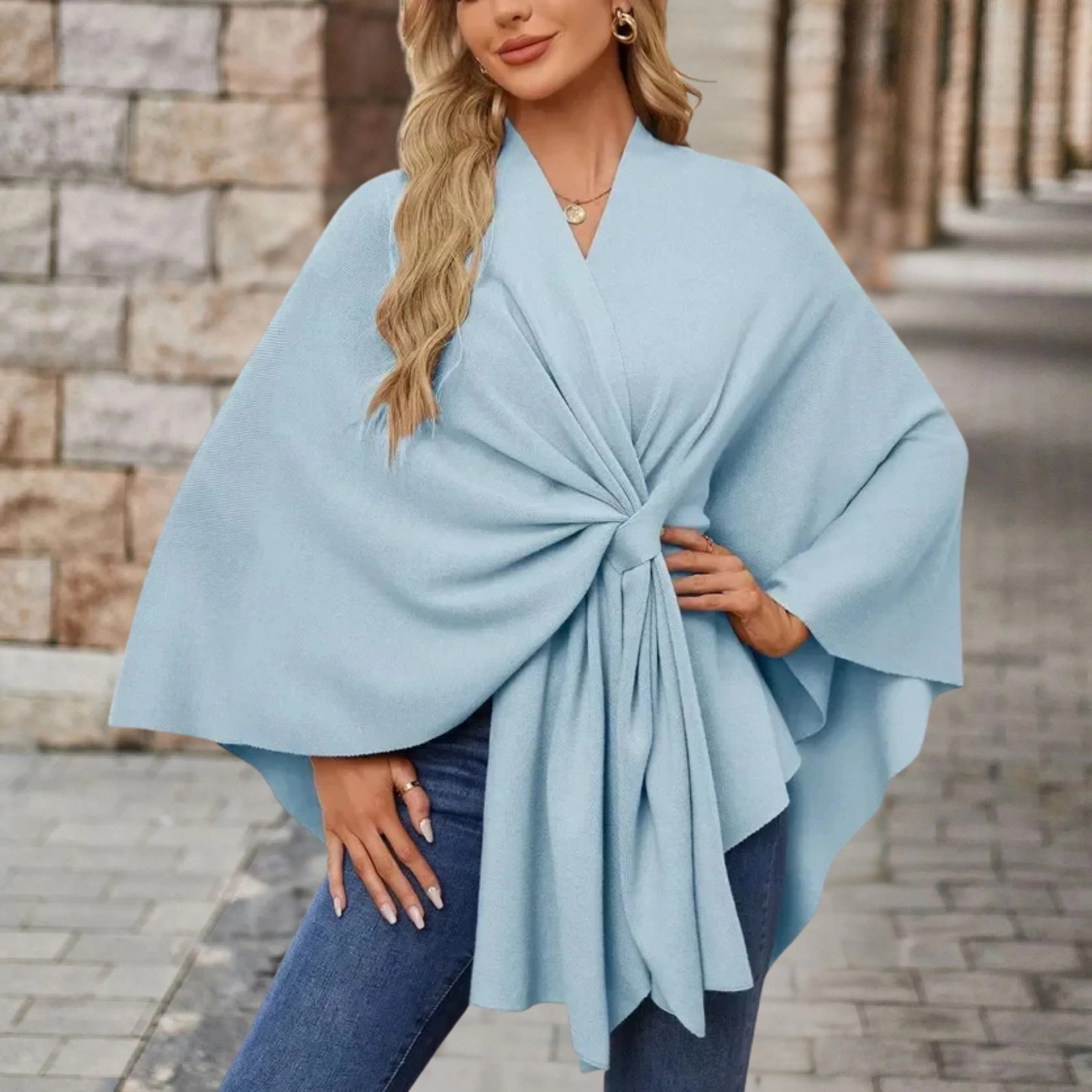 Poncho Chic Élégant pour Femme - Image 6