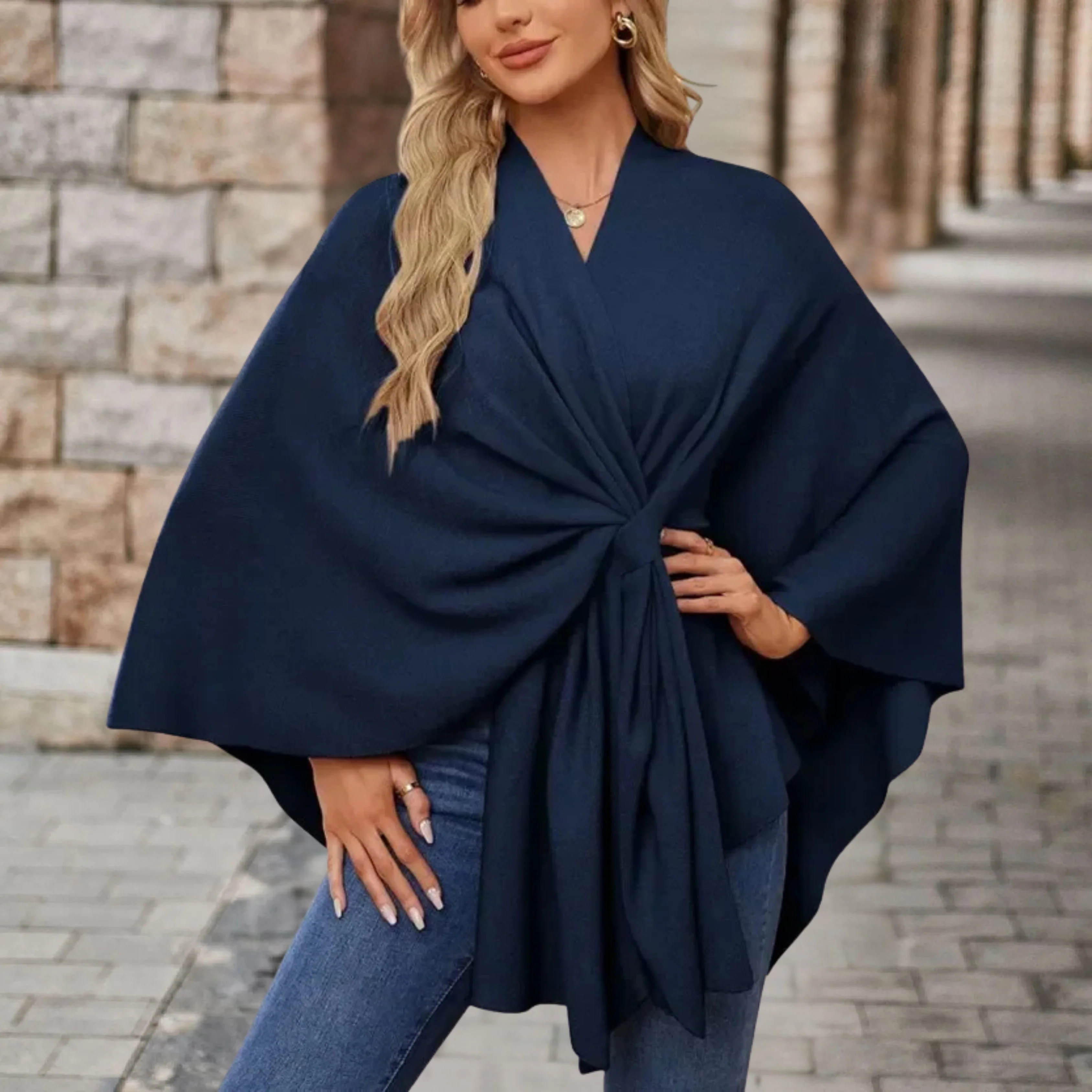 Poncho Chic Élégant pour Femme - Image 7