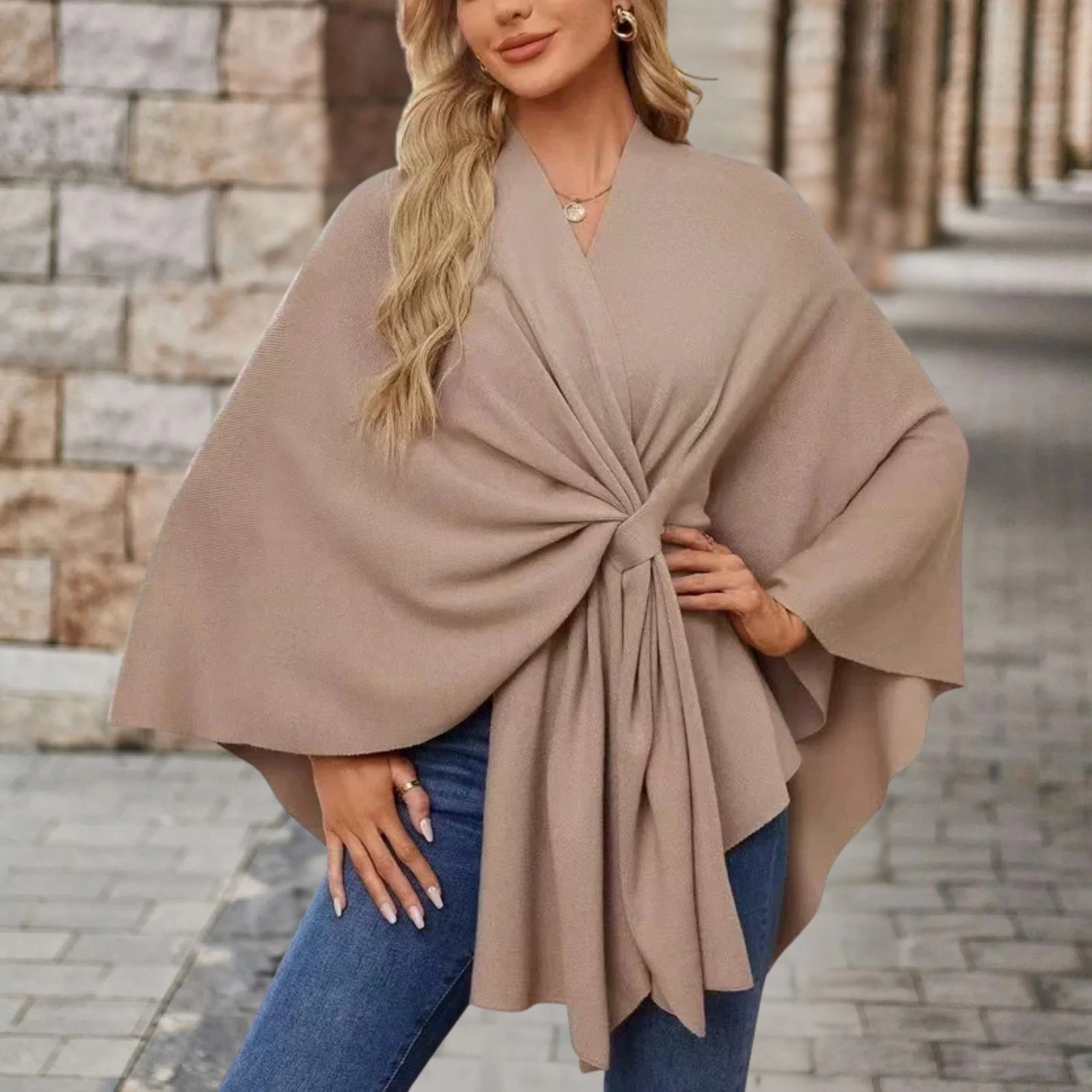 Poncho Chic Élégant pour Femme - Image 8