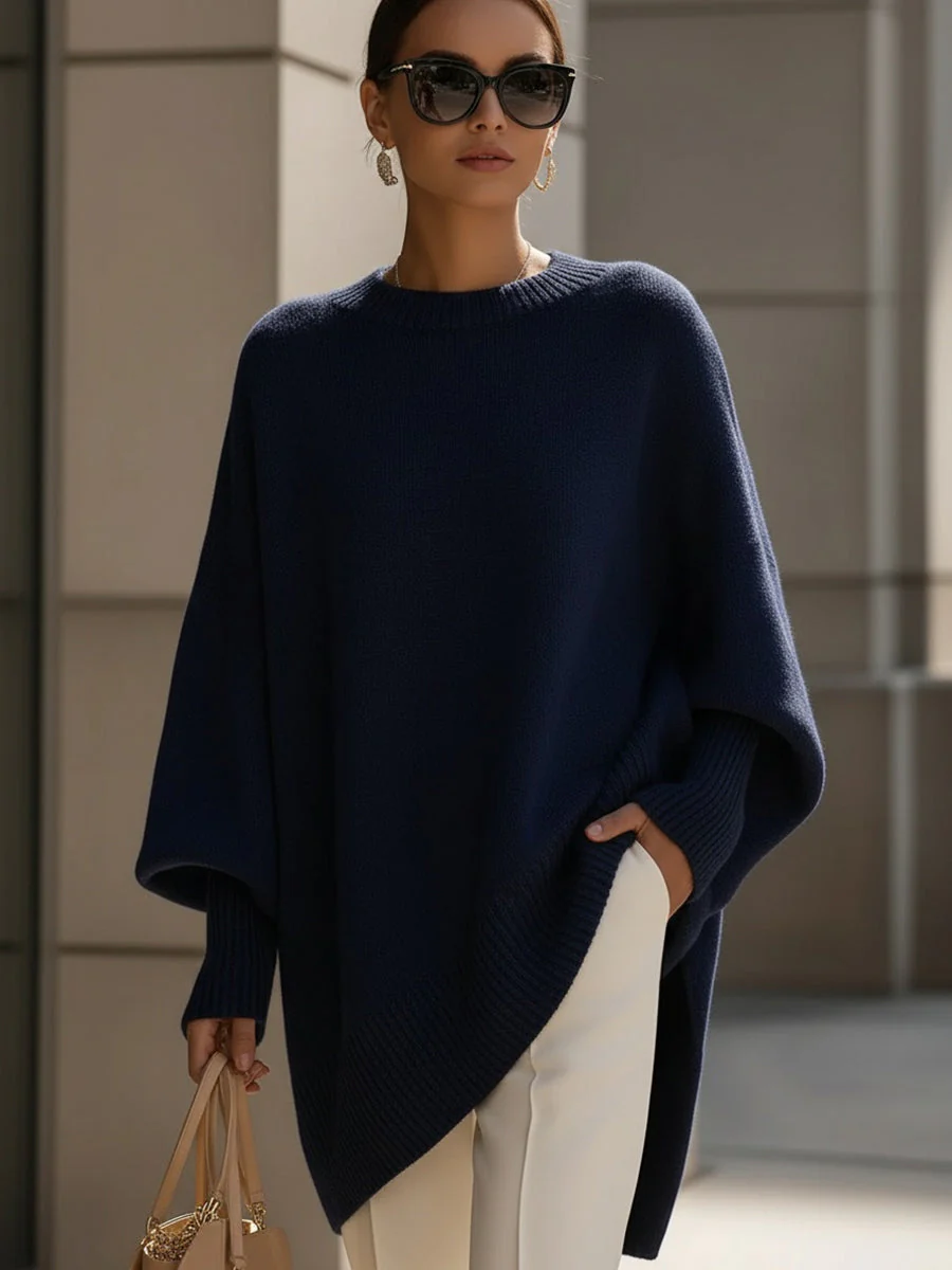 Poncho Oversize Élégance Sans Effort pour Femme - Image 7