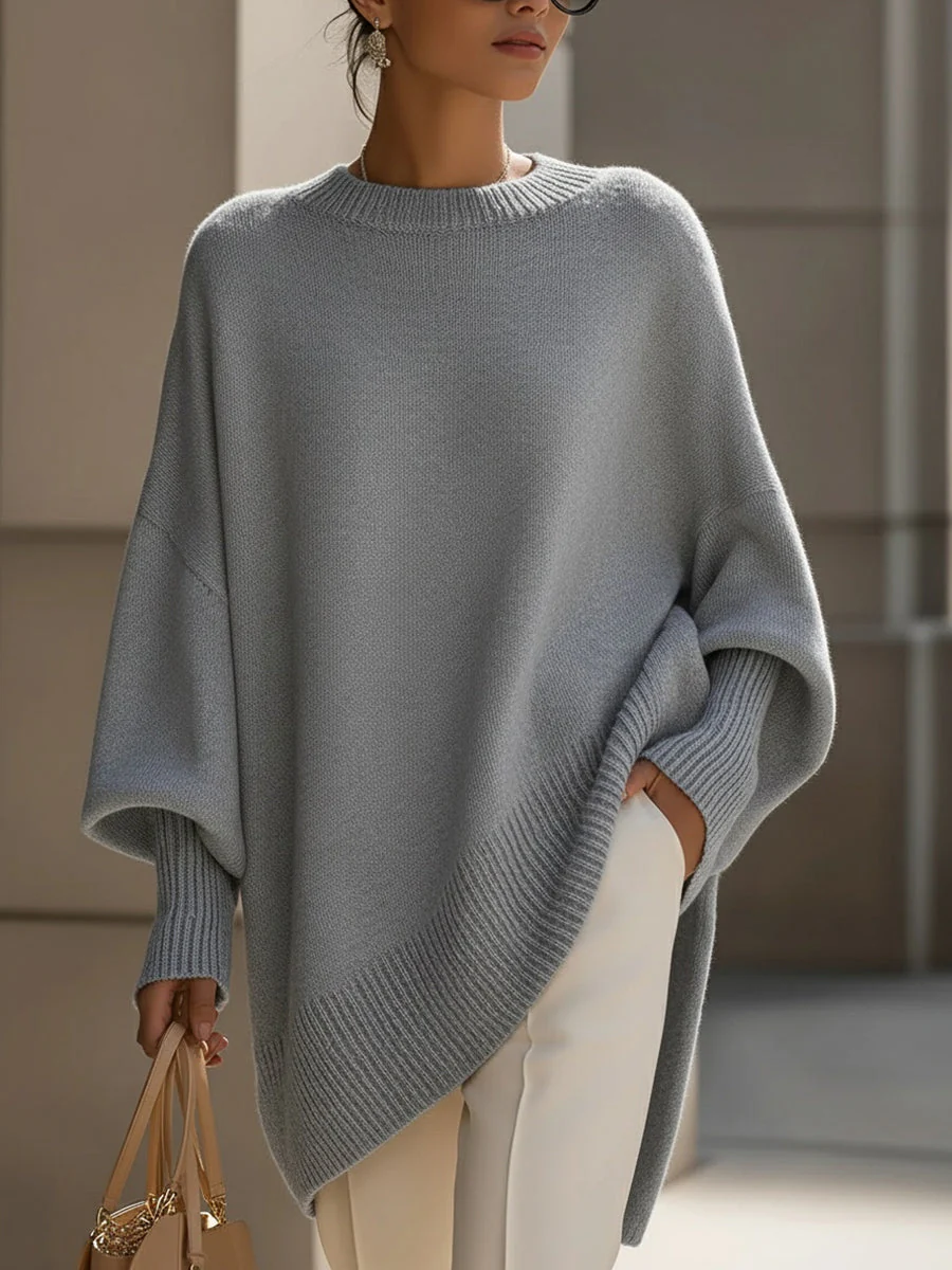 Poncho Oversize Élégance Sans Effort pour Femme - Image 9