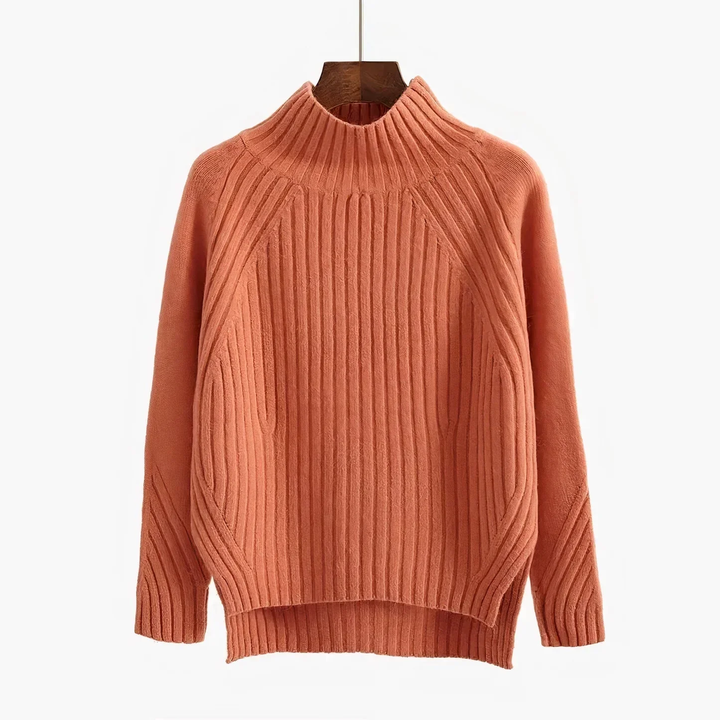 Pull Col Roulé Femme en Laine – Maille Douce et Chaude Confortable - Image 2