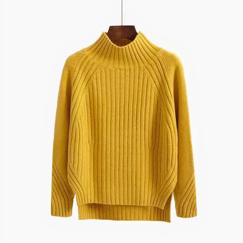 Pull Col Roulé Femme en Laine – Maille Douce et Chaude Confortable - Image 3
