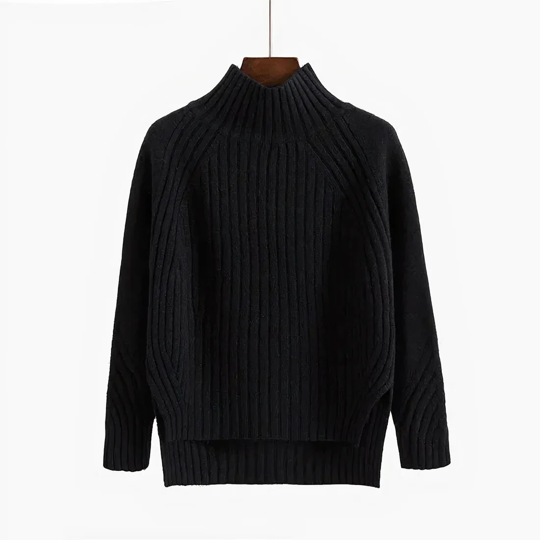 Pull Col Roulé Femme en Laine – Maille Douce et Chaude Confortable - Image 5