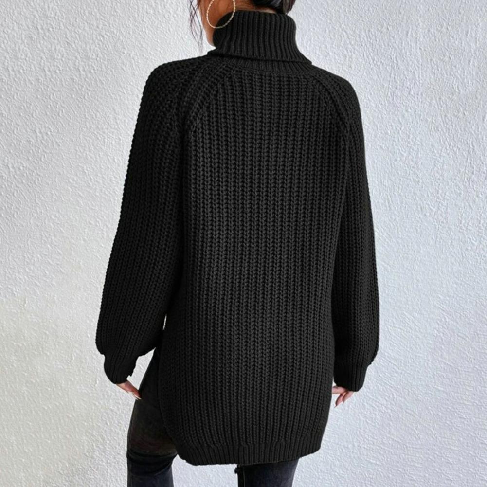 Pull col roulé tricoté tendance pour femmes - Image 7