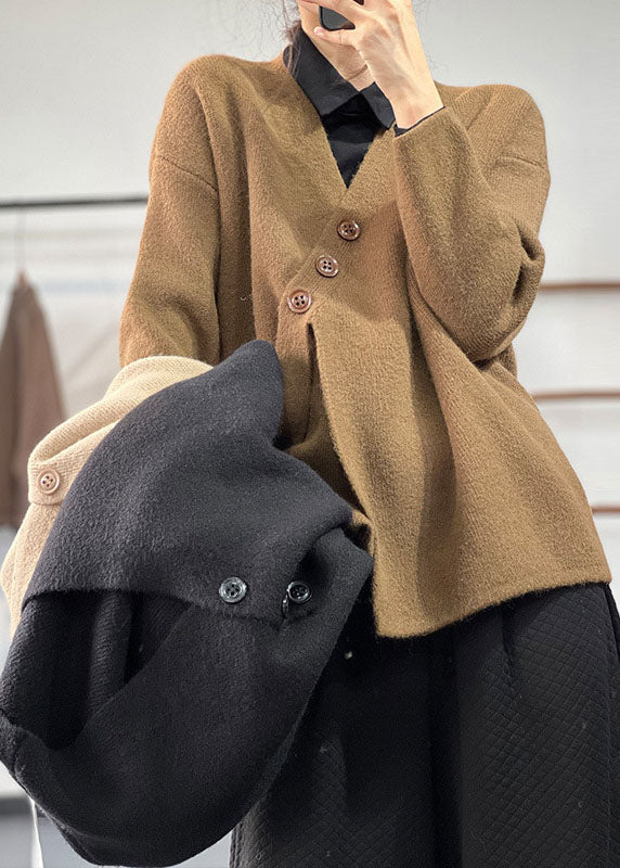 Pull en maille asymétrique élégant pour femme – Tricots d’hiver épais et douillet - Image 2