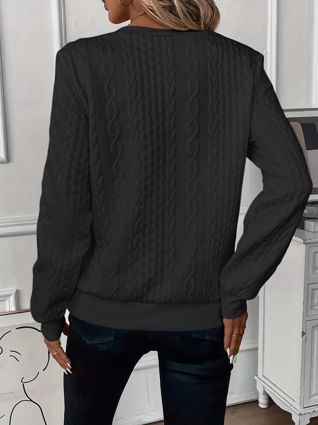Pull en Maille Zippé pour Femme - Image 5