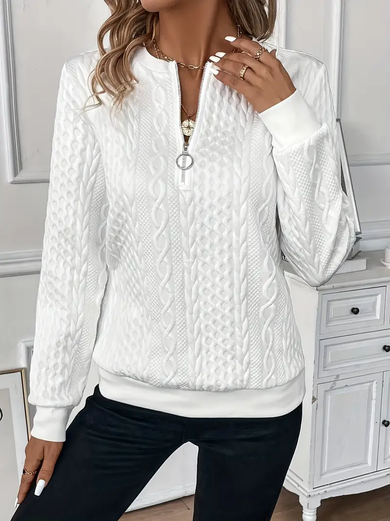 Pull en Maille Zippé pour Femme - Image 7