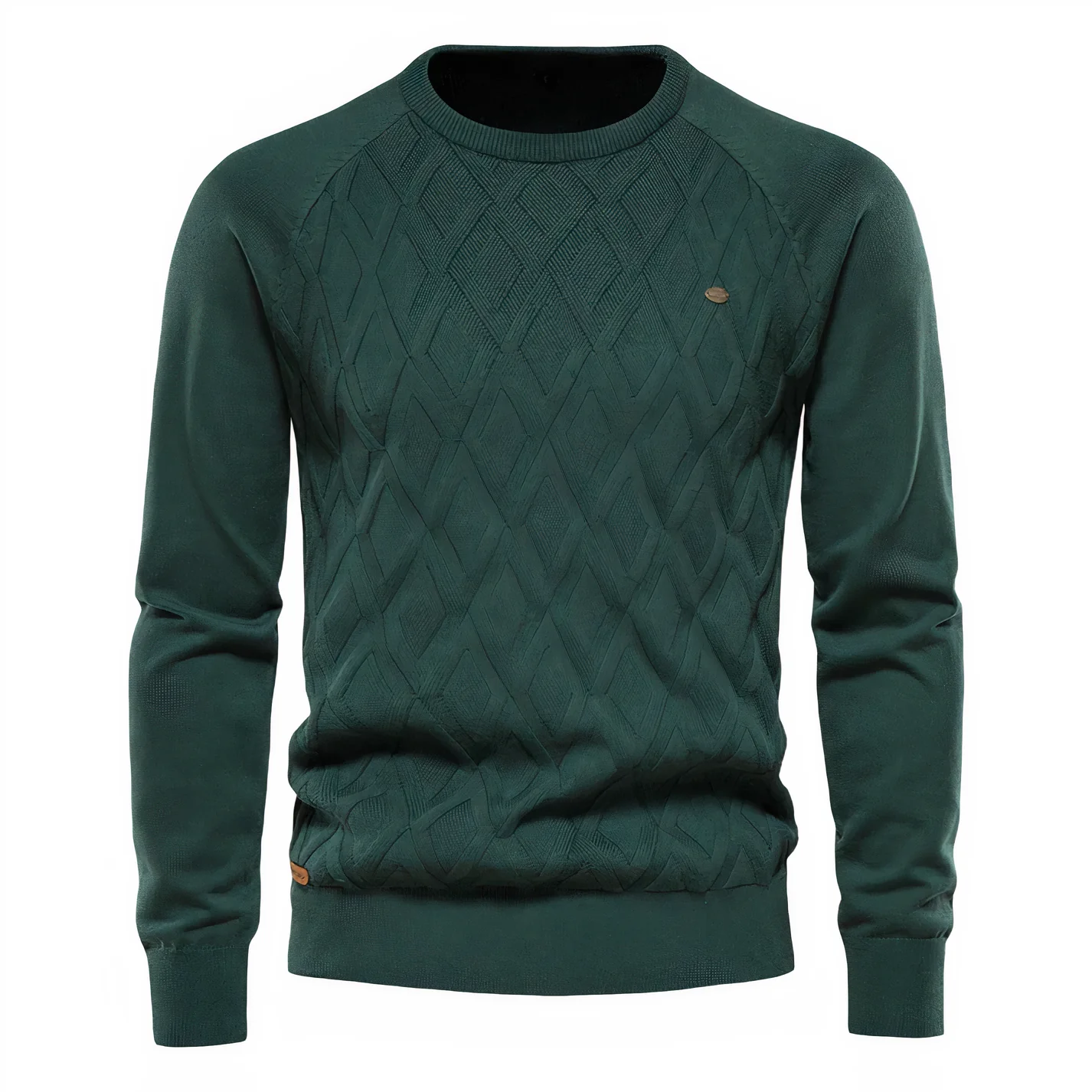Pull en tricot à losanges élégant pour homme – Coupe confortable - Image 4