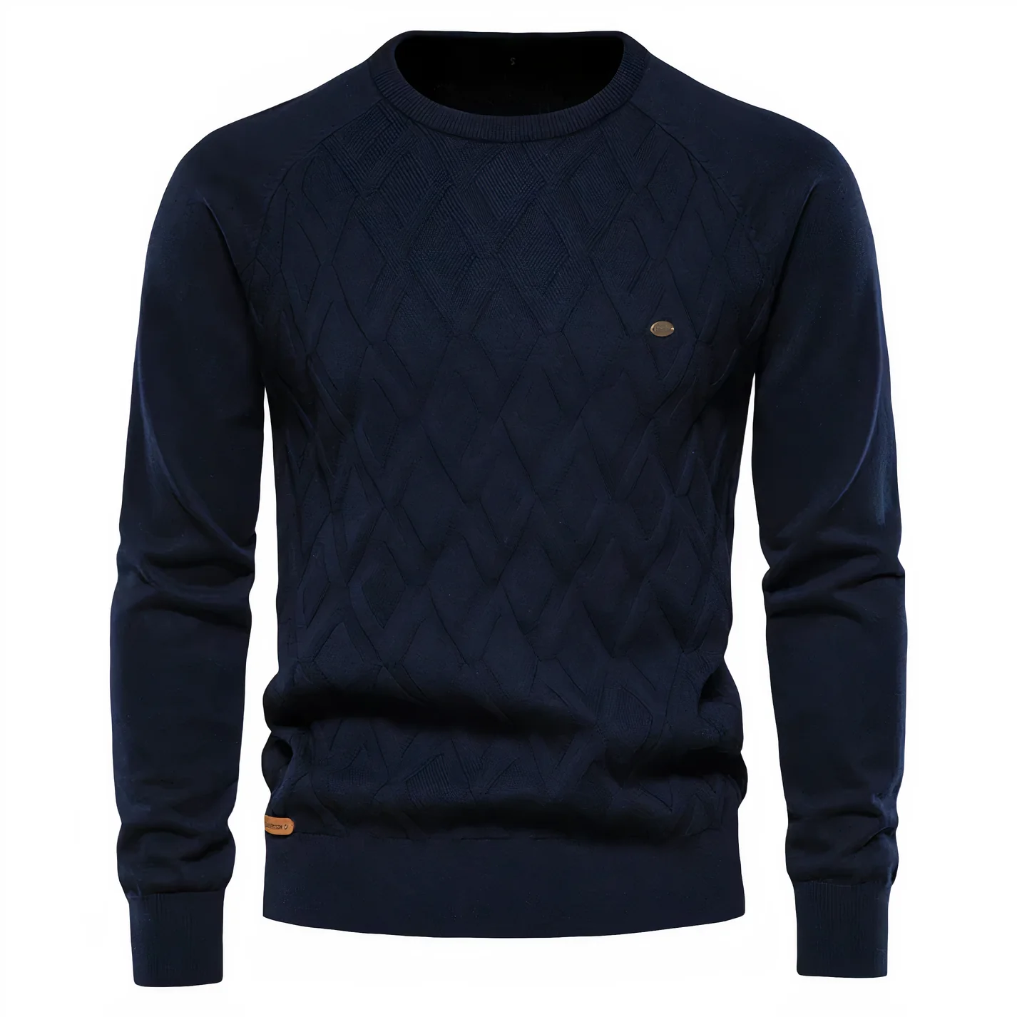 Pull en tricot à losanges élégant pour homme – Coupe confortable - Image 6