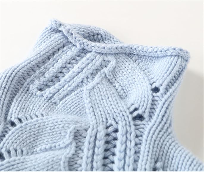 Pull Femme en Maille Torsadée à Col Montant – Pull à Manches Longues - Image 2