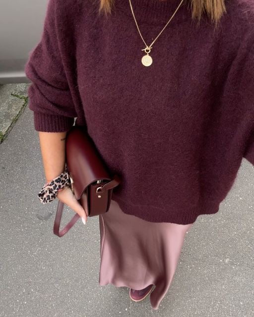Pull Femme Oversize Luxueux – Jumper Coupe Ample en Mélange de Mohair