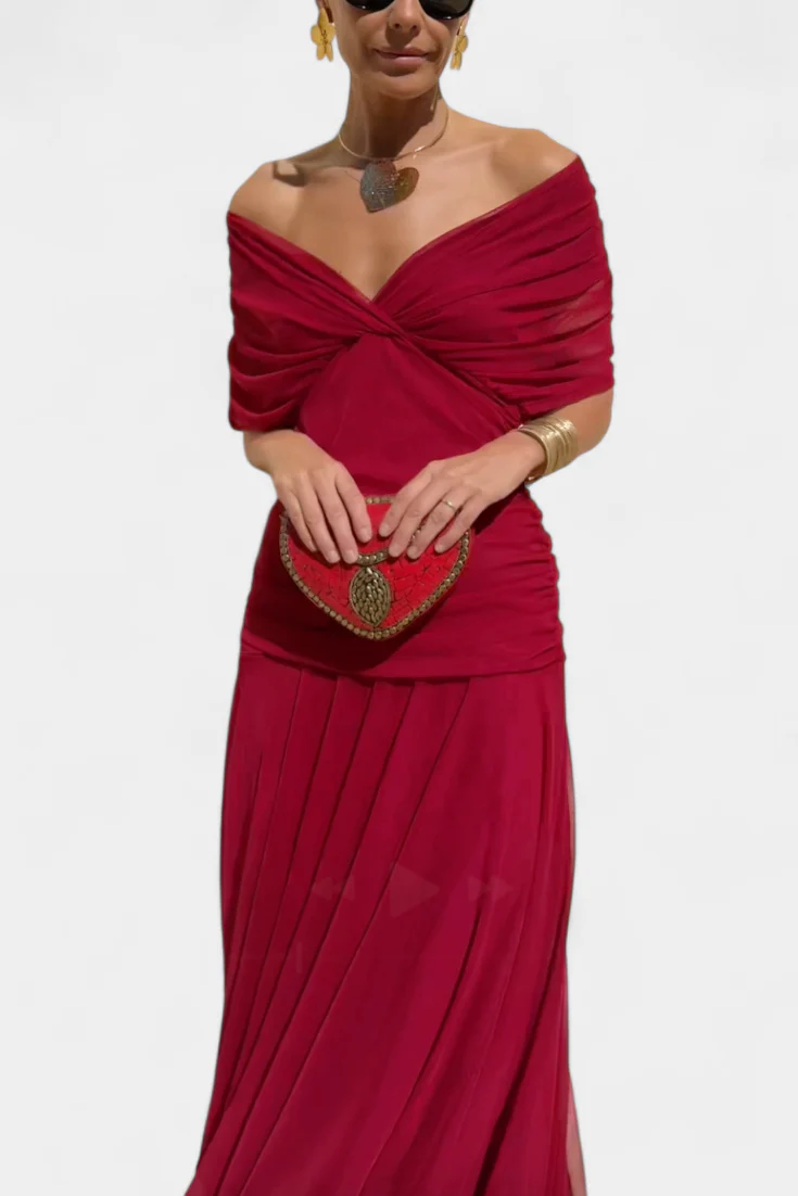 Rebeca Robe Élégante Femme – Style Soirée à Manches Transparentes - Image 11