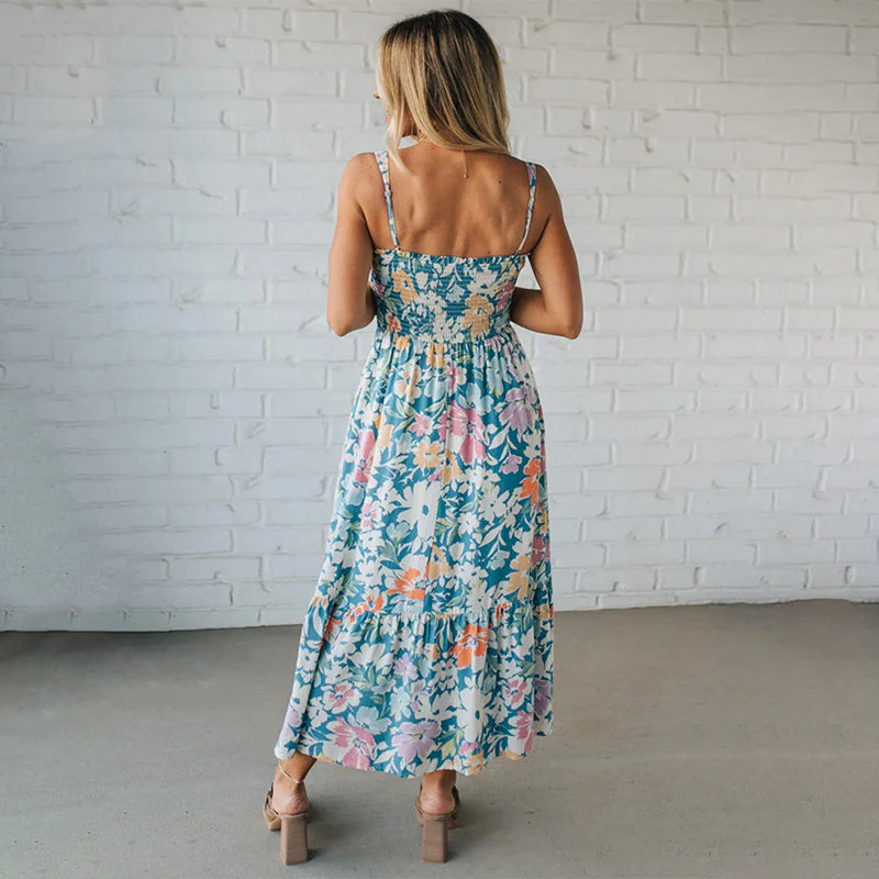 Robe à bretelles Bloom pour femme – Élégante et fluide, idéale pour les fêtes d'été - Image 3