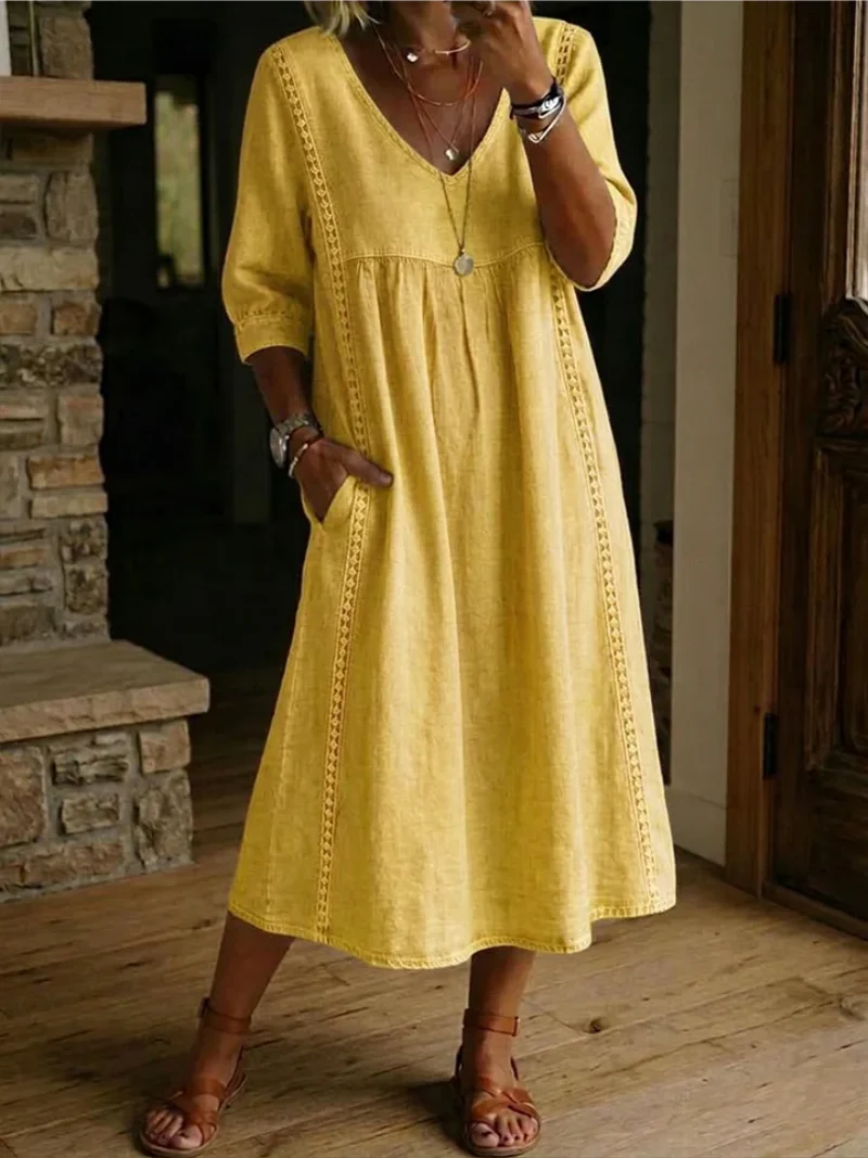 Robe avec poches pour Femme – Style Décontracté et Confortable - Image 4