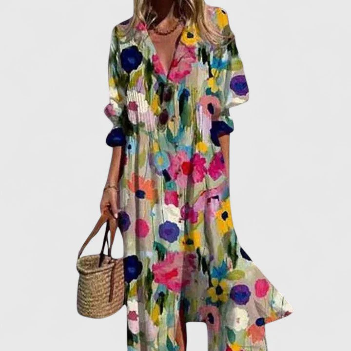 Robe bohème élégante pour femme – Style estival décontracté, fluide et chic - Image 3