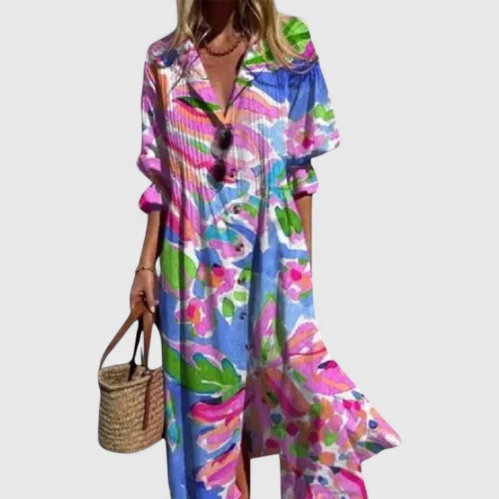 Robe bohème élégante pour femme – Style estival décontracté, fluide et chic - Image 5