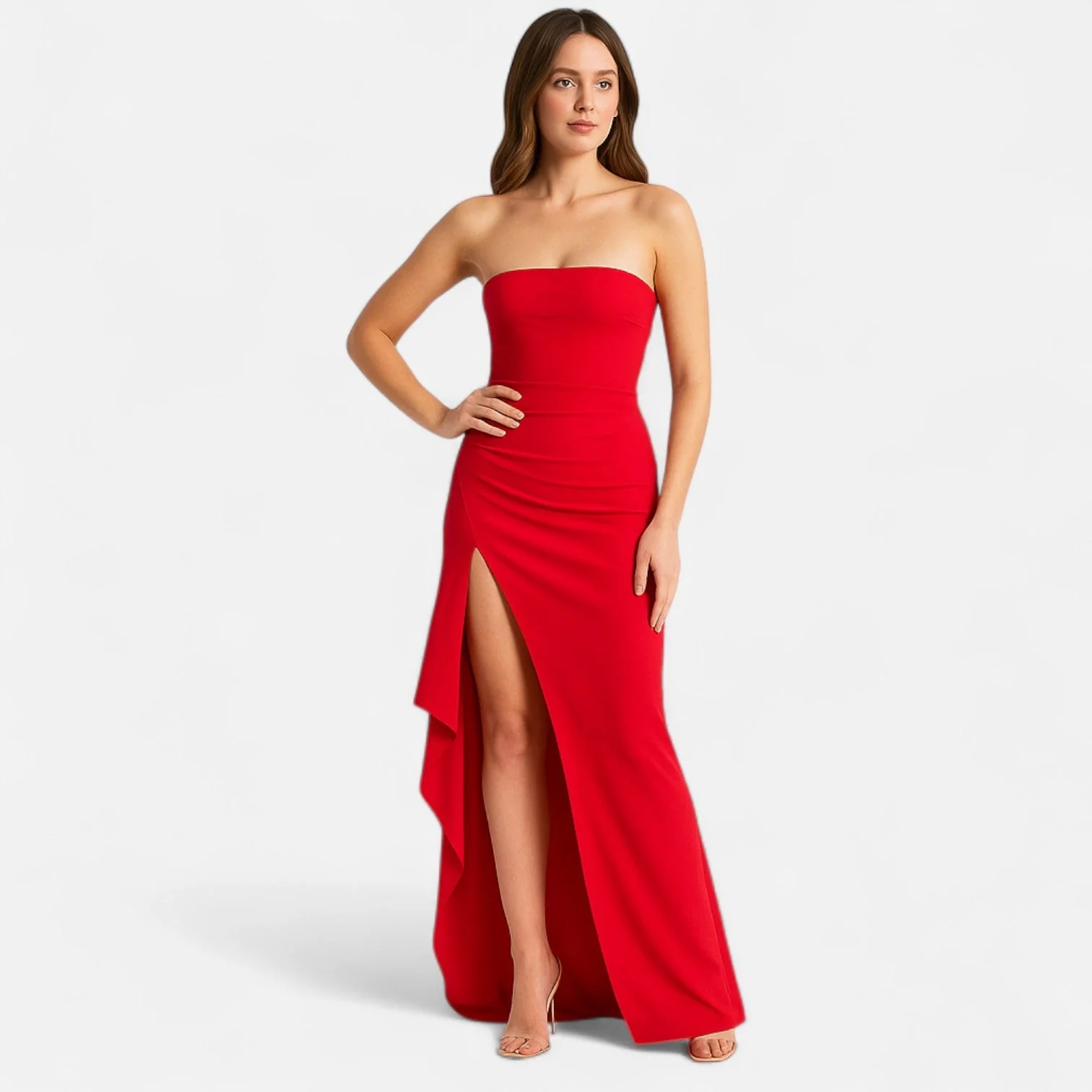 Robe bustier fendue pour femme – Style glamour contemporain, audacieux et élégant pour une soirée élégante - Image 5