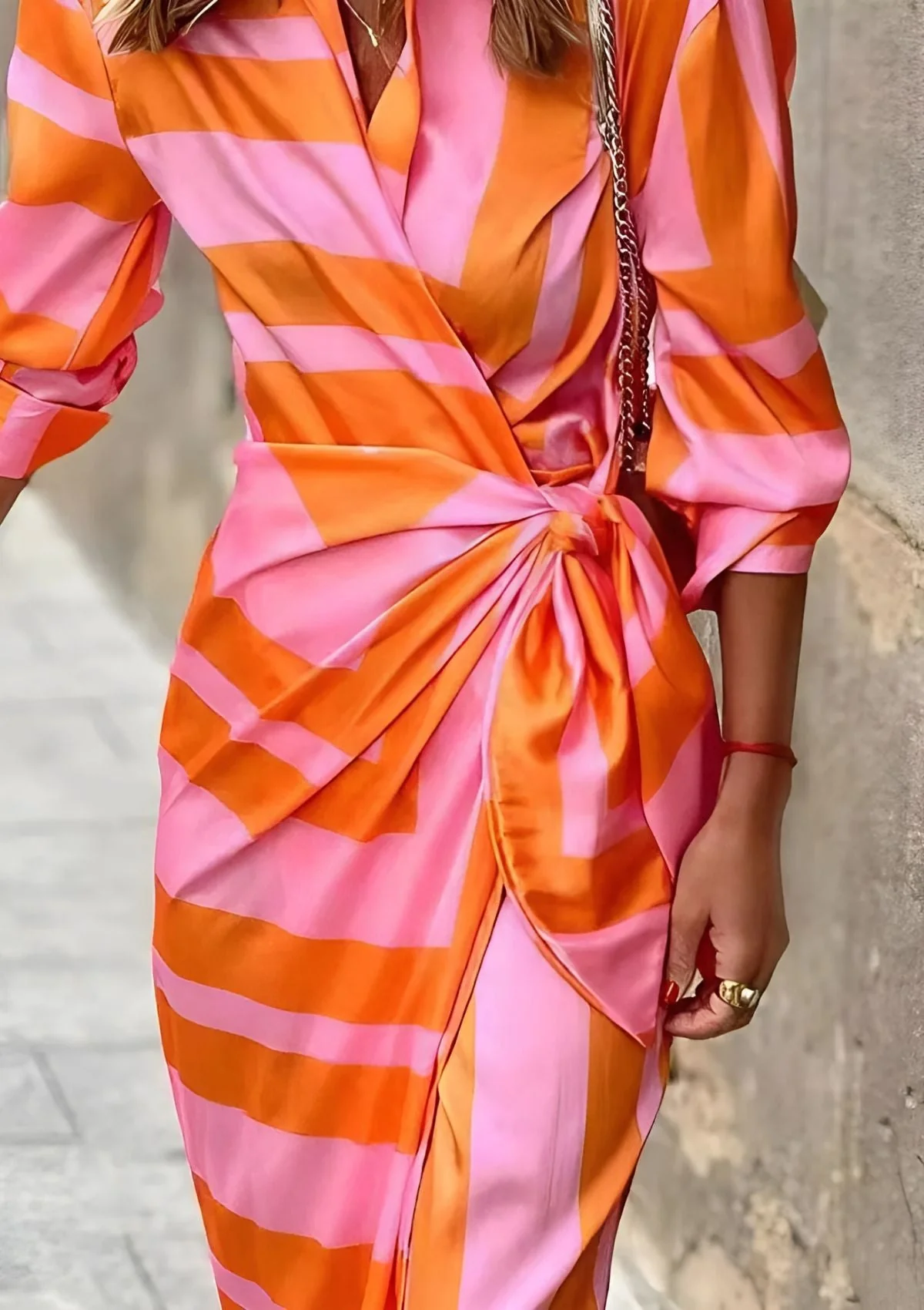 Robe chemise cintrée imprimée pour femme - Image 6