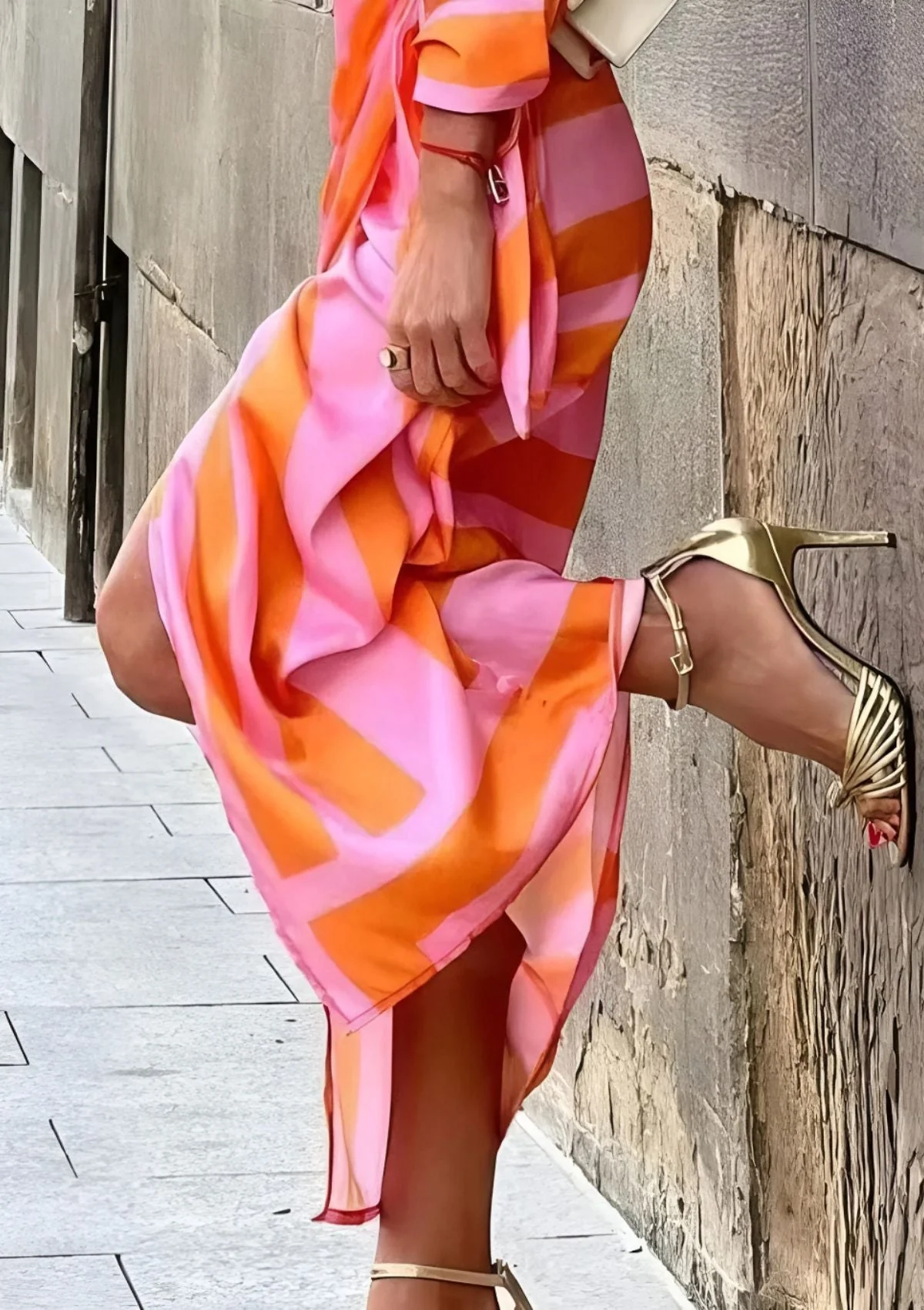 Robe chemise cintrée imprimée pour femme - Image 8
