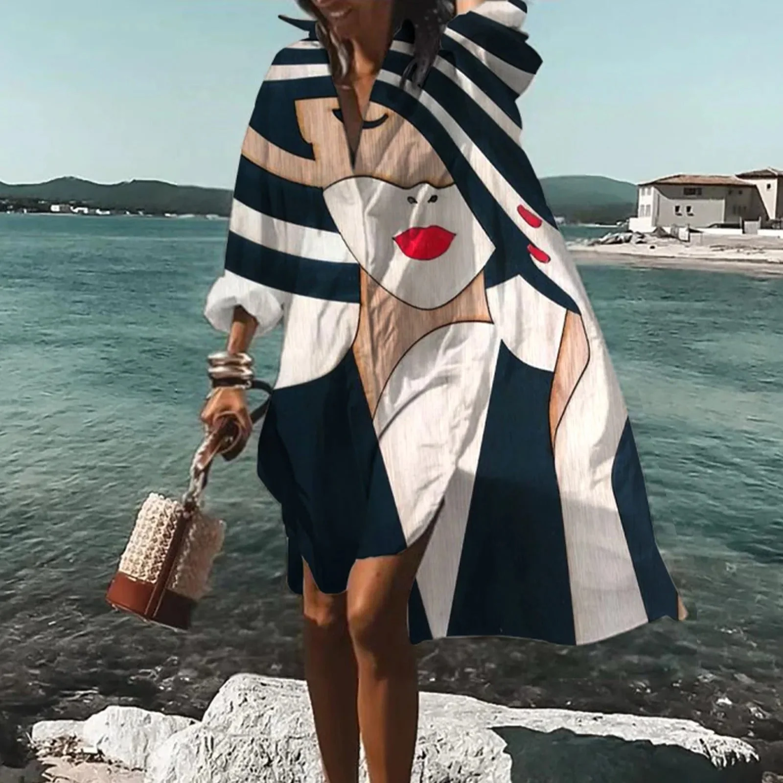 Robe Chemise Décontractée en Lin Femme – Coupe Droite Légère d’Été - Image 4