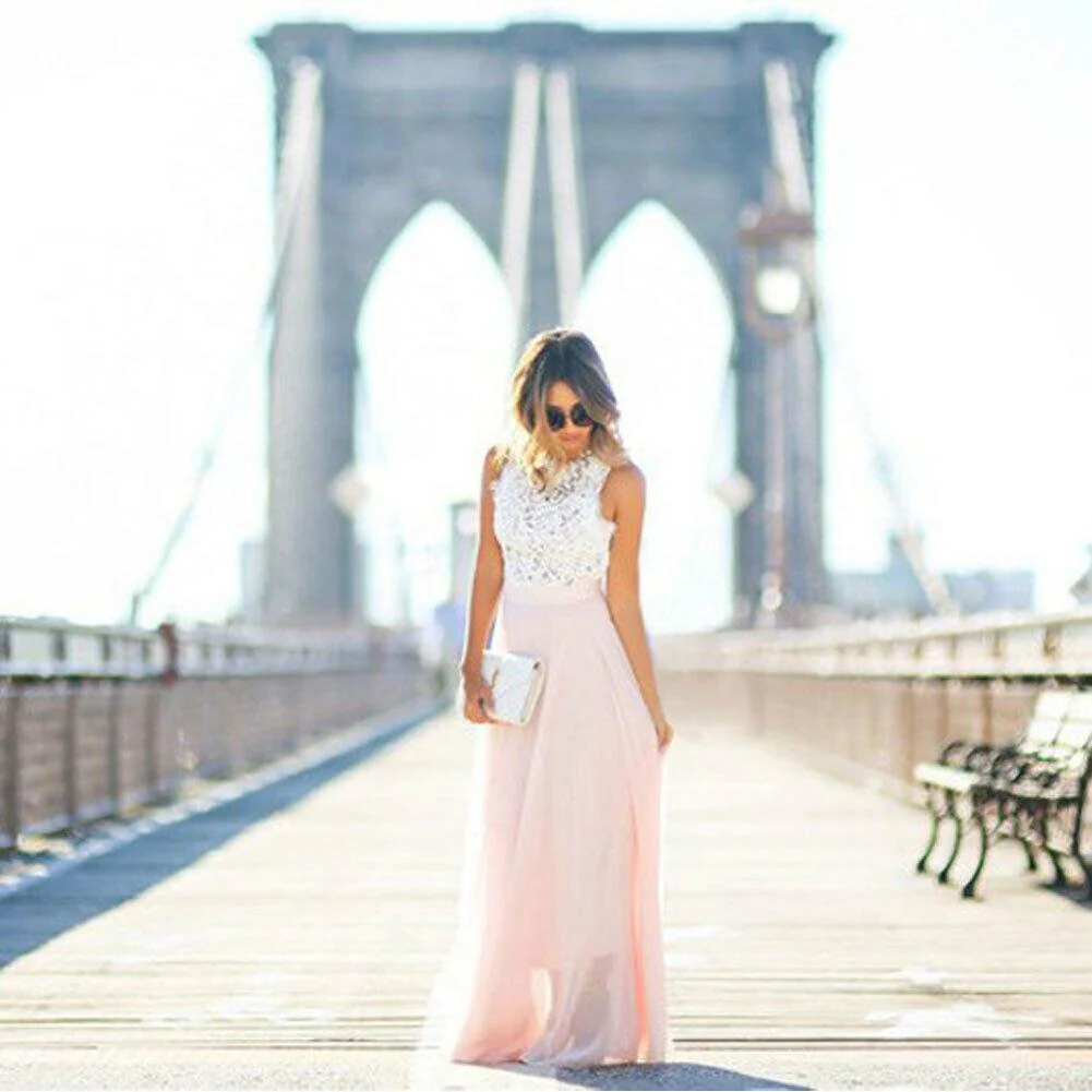 Robe d’été en dentelle élégante pour femme - Image 3