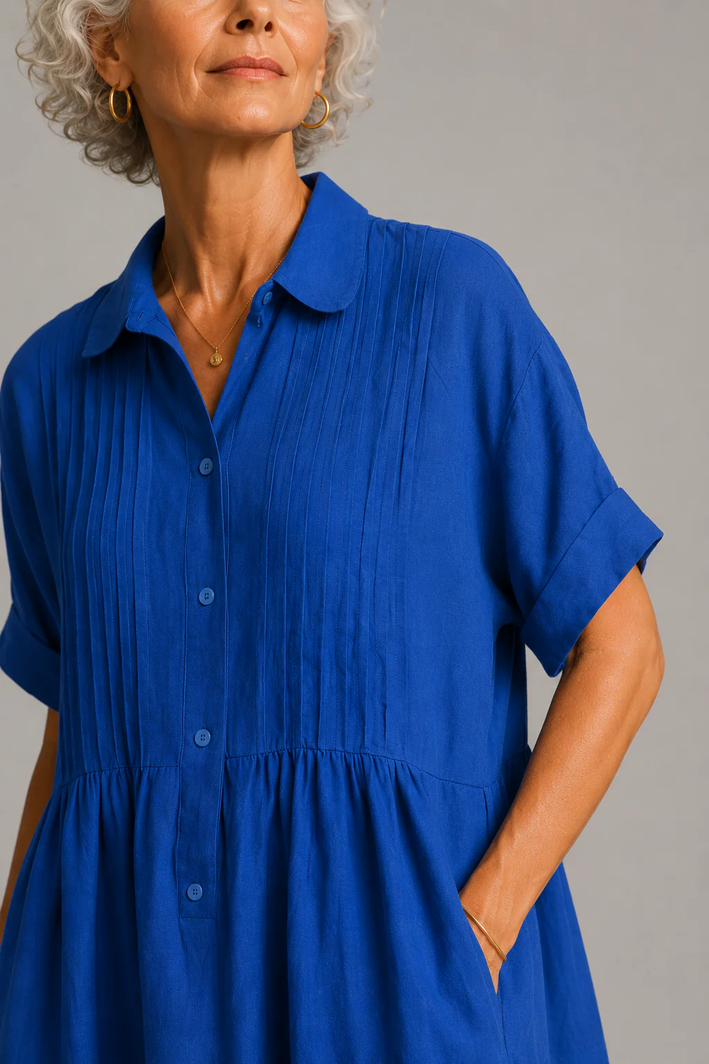 Robe d'ete femme fluide a manches courtes - Legere et elegante - Image 2