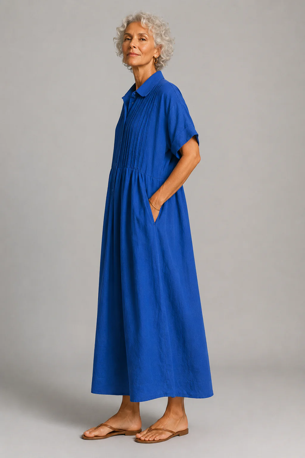 Robe d'ete femme fluide a manches courtes - Legere et elegante - Image 4