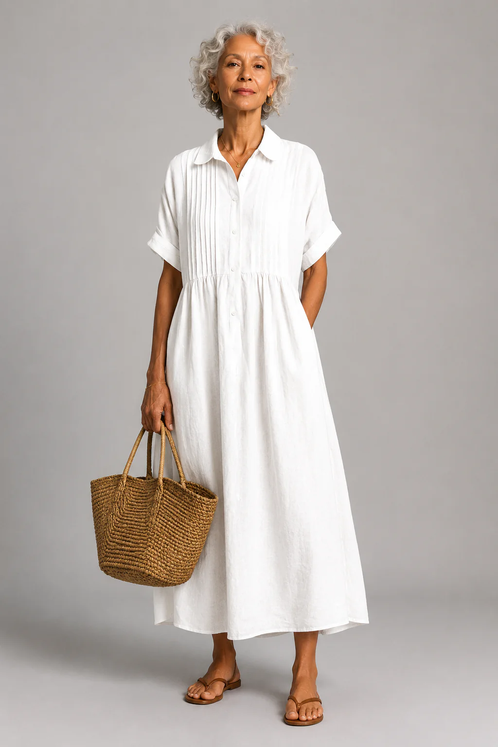 Robe d'ete femme fluide a manches courtes - Legere et elegante - Image 7