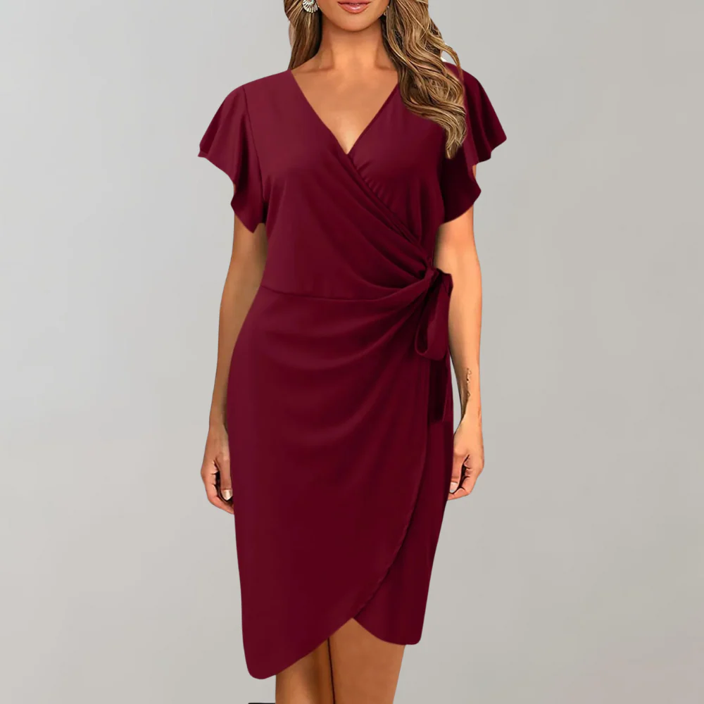 Robe d’été mi-longue pour femme à coupe aérienne et design intemporel - Image 5