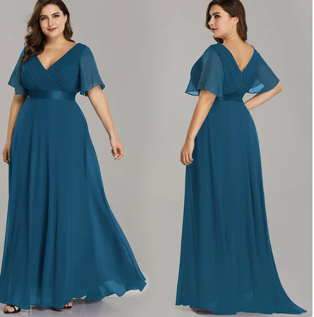 Robe de demoiselle d'honneur trapèze pour femme – Style élégant et formel pour une cérémonie de mariage - Image 78