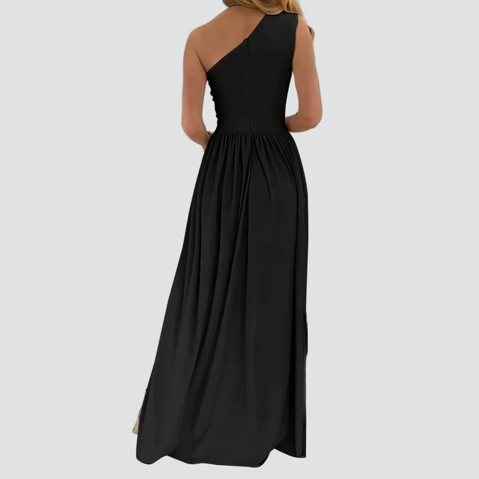 Robe de soiree femme asymetrique avec fente - Elegante et glamour - Image 4