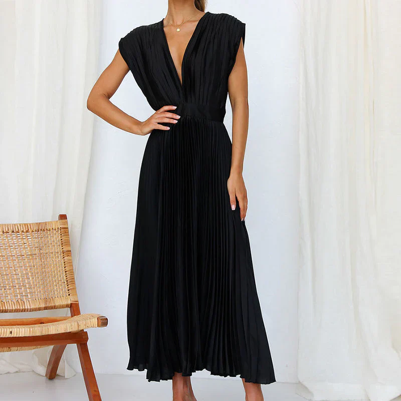 Robe de Soirée Longue Plissée élégante pour Femme - Image 2