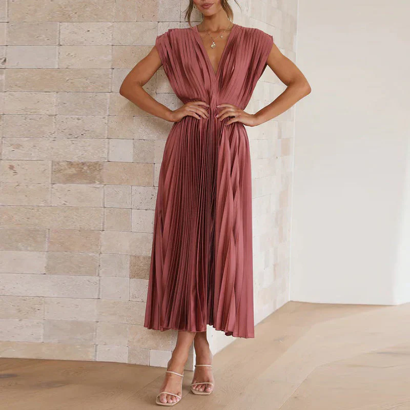 Robe de Soirée Longue Plissée élégante pour Femme - Image 5
